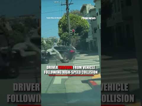 Driver THROWN from vehicle following HIGH-SPEED COLLISION #foxnews #News #us #fox