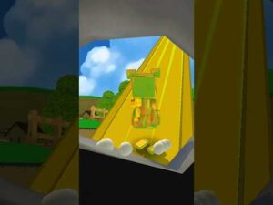 6🫲🤨🫱7  straight down the hill to the cave🤩 #superbearadventure