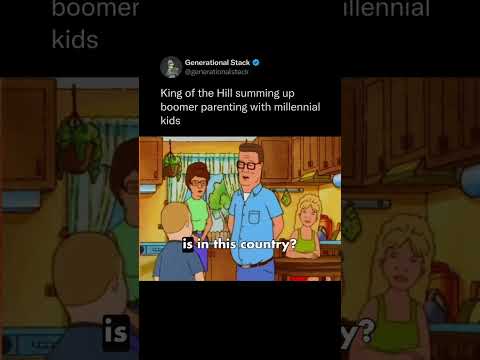 King of the Hill sums up boomers parenting millennials