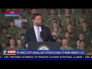 LIVE: VP JD VANCE VISITS NAVAL AIR STATION OCEANA TO MARK AMERICA 250