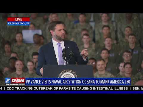 LIVE: VP JD VANCE VISITS NAVAL AIR STATION OCEANA TO MARK AMERICA 250