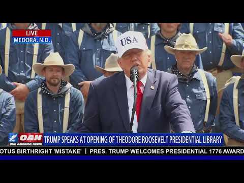 LIVE: TRUMP SPEAKS IN ND FOR THE OPENING OF ROOSEVELT LIBRARY