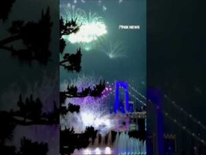 Tokyo CELEBRATES America's 250th with Trump DRONE SHOW #shorts #us #News #foxnews #america250