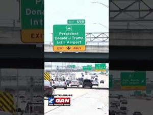 The White House highlights new signage at President Donald J. Trump International Airport