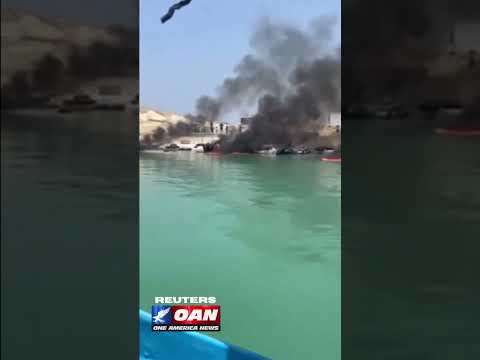 Eyewitness video shows boats engulfed in flames at a fishing pier in Bushehr, Iran