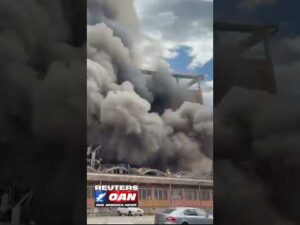 A fire broke out at the former Bata shoe factory in the Czech Republic.