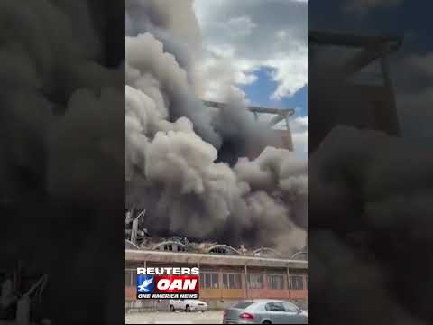 A fire broke out at the former Bata shoe factory in the Czech Republic.