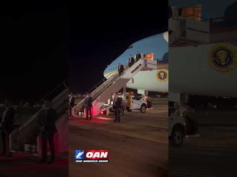 President Trump touches down in the United Kingdom aboard the former Air Force One.