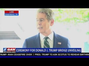 LIVE: CEREMONY FOR DONALD J. TRUMP BRIDGE UNVEILING