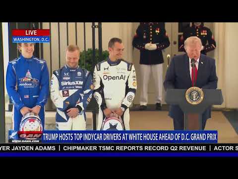 LIVE: TRUMP SPEAKS AT FREEDOM 250 GRAN PRIX EVENT