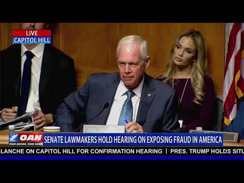 LIVE: SENATE LAWMAKERS HOLD HEARING ON EXPOSING FRAUD IN AMERICA