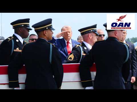 President Trump attends the dignified transfer of the four American Patriots