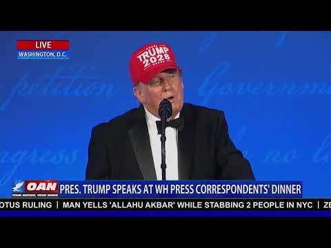 LIVE: TRUMP SPEAKS AT WHCA DINNER