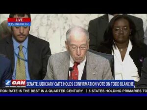 LIVE: SENATE JUDICIARY CMTE HOLDS CONFIRMATION VOTE ON TODD BLANCHE