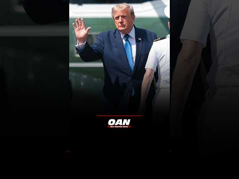 President Trump arrives at Camp David for the 13th Cabinet meeting of his second term.