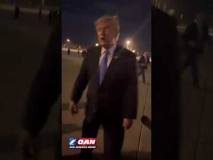 President Trump states that things with Iran are “moving along very nicely.”