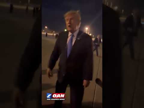 President Trump states that things with Iran are “moving along very nicely.”