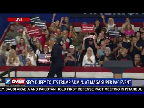 LIVE: Secy Duffy Touts Trump Admin. at Maga Super PAC Event
