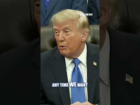 NEW WARNING: Trump says US can attack Iran 'anytime' #shorts #foxnews #politics #iran