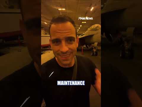 US carrier's hangar PACKED with warplanes as Iran pressure boils #shorts #foxnews #iran