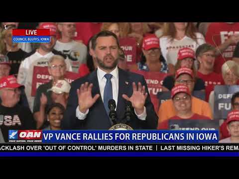 LIVE: VP Vance Speaks at Midterm Rally in Iowa