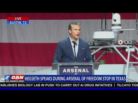 LIVE: Hegseth Speaks During Arsenal of Freedom Stop in Texas