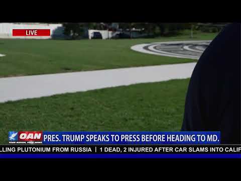 LIVE: TRUMP SPEAKS TO PRESS BEFORE HEADING TO MD.