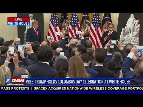 LIVE: Pres. Trump holds Columbus Day Celebration