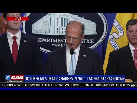 LIVE: DOJ ON TAX FRAUD CRACKDOWN