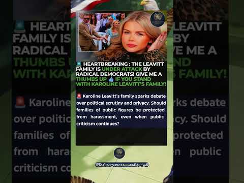 🇺🇸 Karoline Leavitt's Family Faces Political Pressure – Do You Stand With Them? #BreakingNews #USN